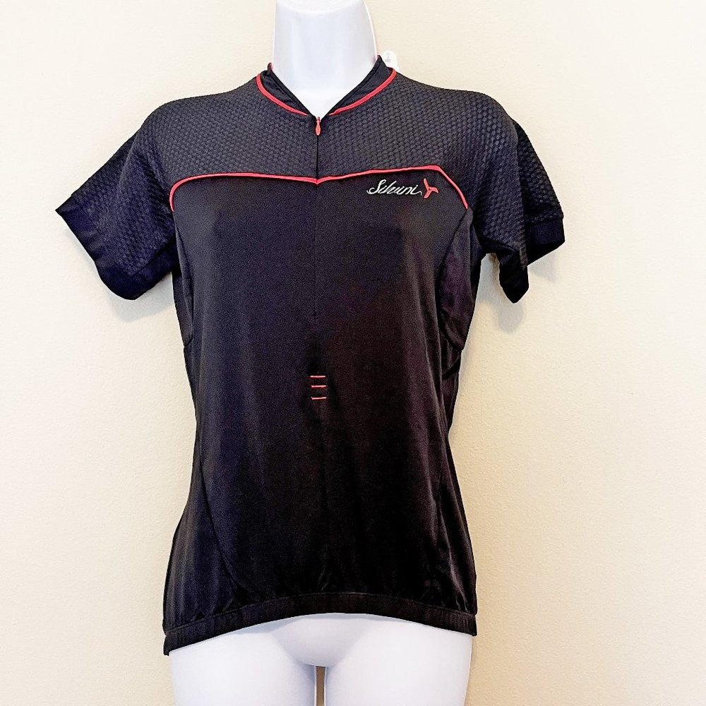 SILVINI Womens CATIRINA Cycling Jersey Shirt Black Mountain Bike NWT